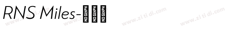 RNS Miles字体转换